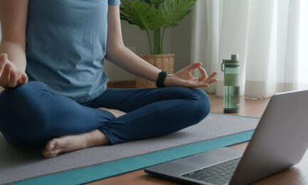 early childhood educator practices yoga online
